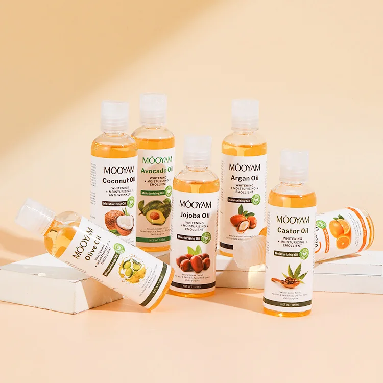 Private label 100% natural organic plant massage oil Skin moisturizing and whitening