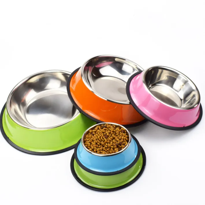 Pet Feeder metal Dog Bowls Stainless Steel Bowls food bowls