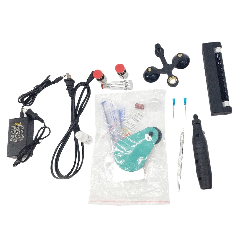 In stock Windscreen Auto Glass Repair Tools with UV Resin and Polish Agent