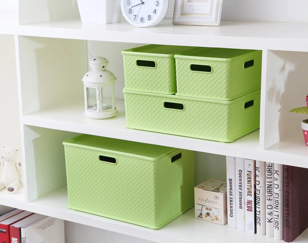 Kworld High Quality Multifunction Eco-friendly Sundries Organizer Lid Carry Handle New Stackable Storage Home Kitchen Dispenser