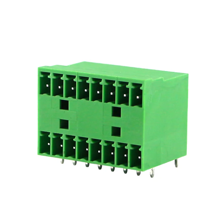 pcb board terminal block double level plug male terminal blocks electrical connector 3.5mm pitch