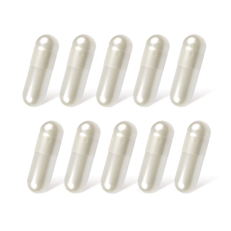 Pearl  White  color size 000 00 0 1 2 3 4 empty hard gelatin capsule