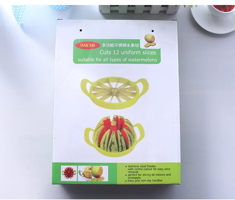 kitchenware cuts 12 uniform slices suitable for all styles watermelon cutting tools or other fruit