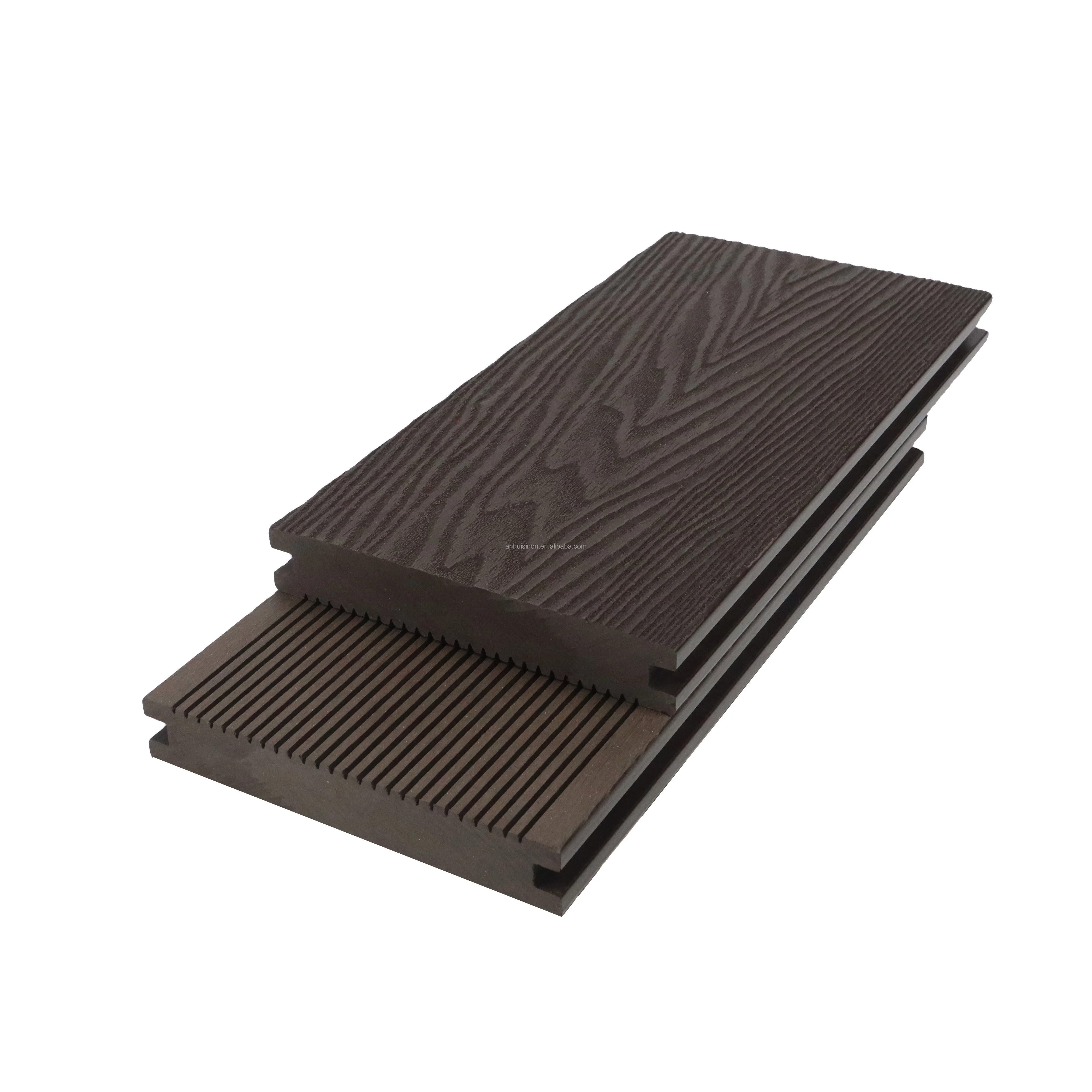 3d Deep Embossing  Wooden Floor Outdoor Covering WPC Composite Decking Plastic Pecking Laminate Flooring