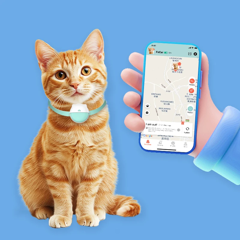 Pet GPS Tracker Global Realtime Tracking EV206M Mini 4G Cat Tracking Collar