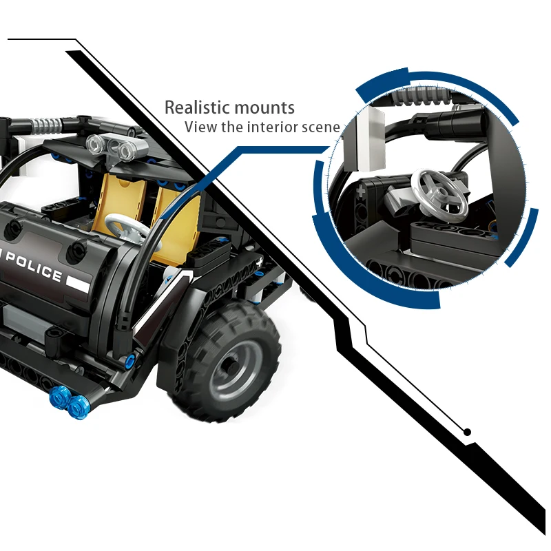 Mould King 13006 DIY Assembled Cars Set with 433PCS Electric Remote Control Blocks Perfect Car Toy for Children with 2.4GHz