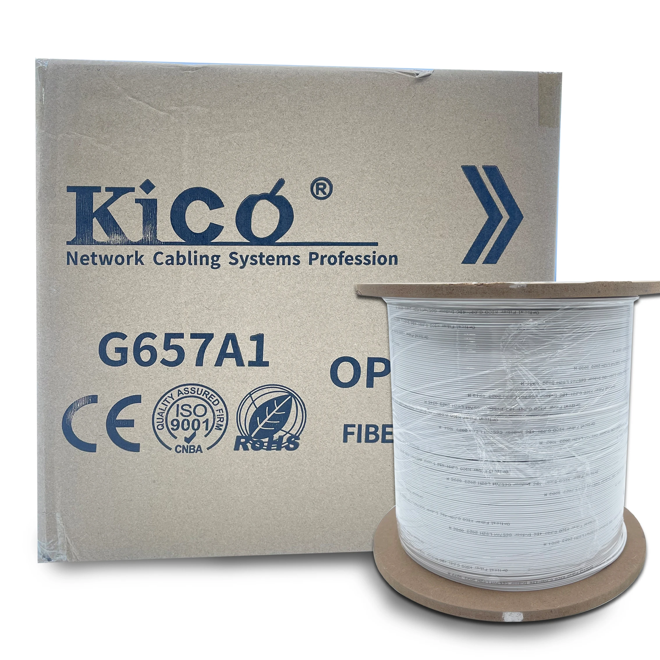 KICO Owire outdoor FTTH fiber optic cable  2 4 core optic fiber cable 2 Core Ftth fiber drop cable
