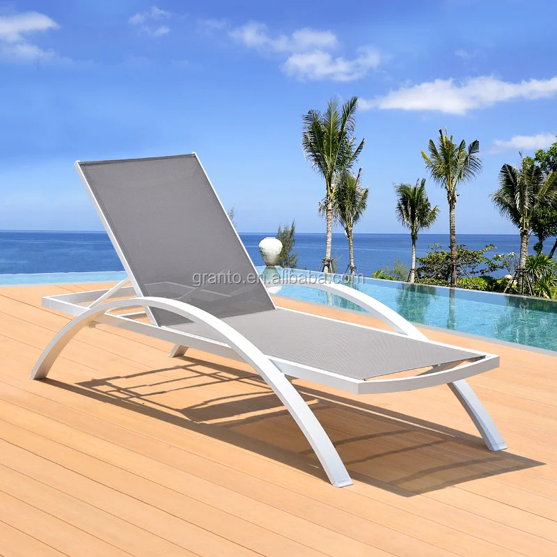 Good price patio aluminum chair outdoor hotel sun lounger