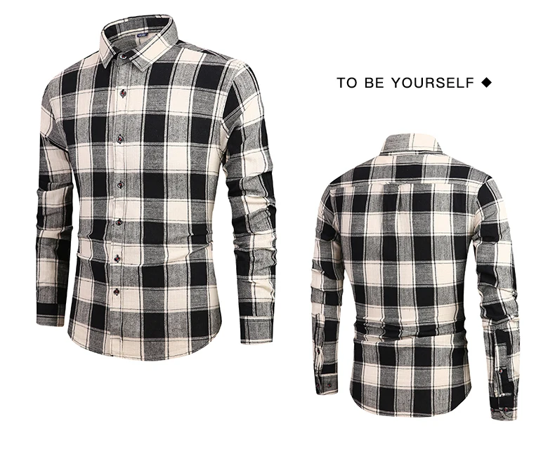 Custom top selling plaid flannel maxi checked shirt for mens
