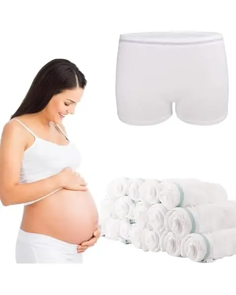 Mesh Disposable Underwear Travel Panties Handy Briefs Mesh Panties for After Birth Postpartum Disposable Underwear