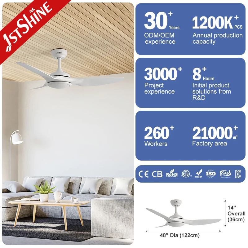 1stshine quality solaire maison lampe et 48 pouces lampe et ventilateur de plafond exterieur avec lampe led