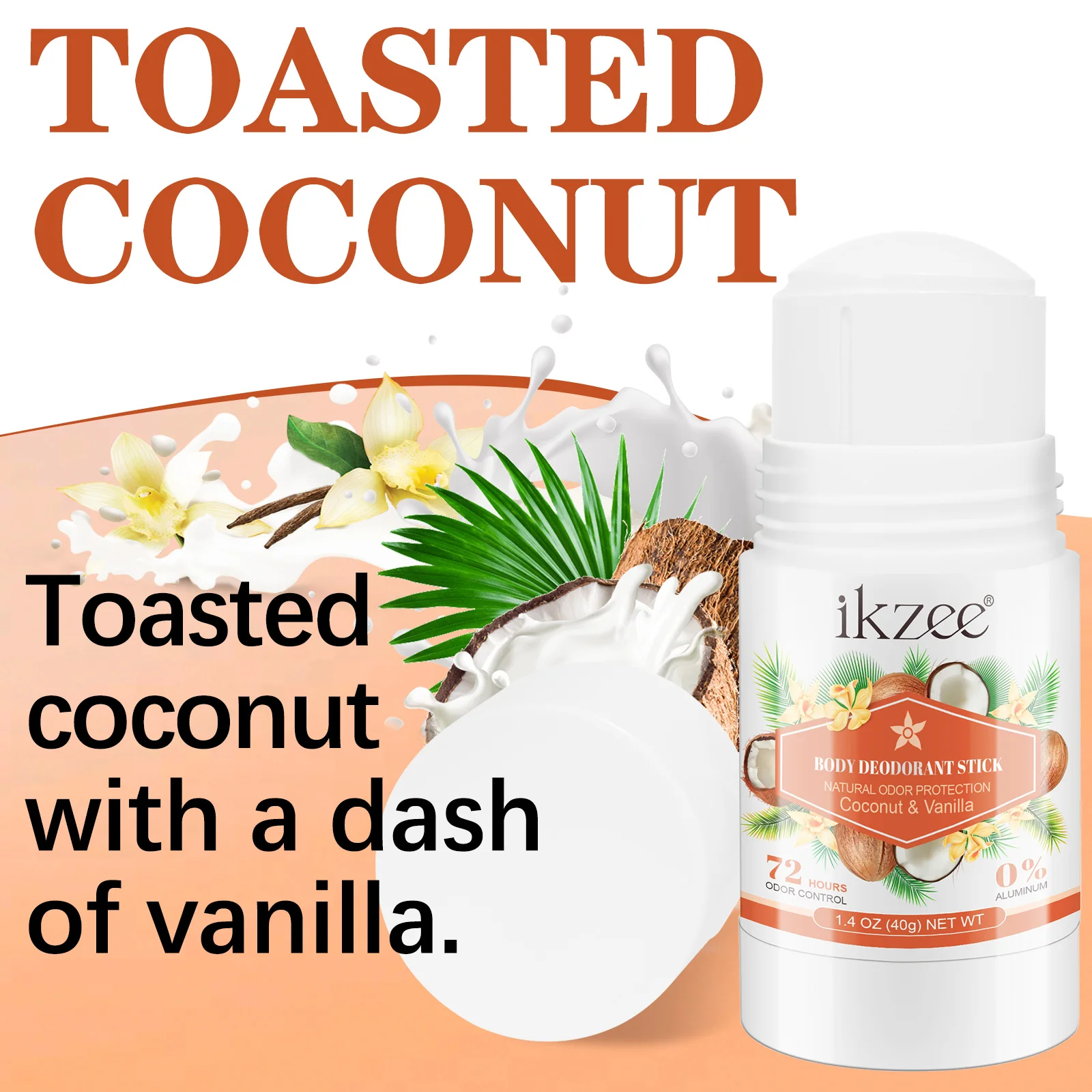 Wholesale Private Label Natural Vegan Organic Coconut Body Deodorant Roll On Stick Perfume Body Deodorant Antiperspirant Stick