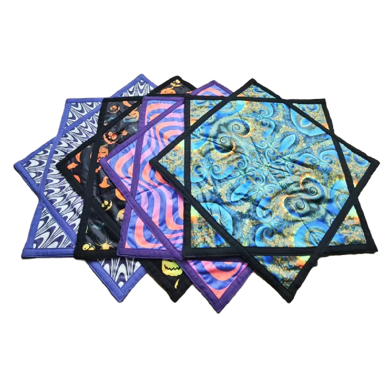 Dapo Star Spinning Cloth Dance Customized Handkerchief Stretched Spandex Fabric Flyper for Juggling Dance