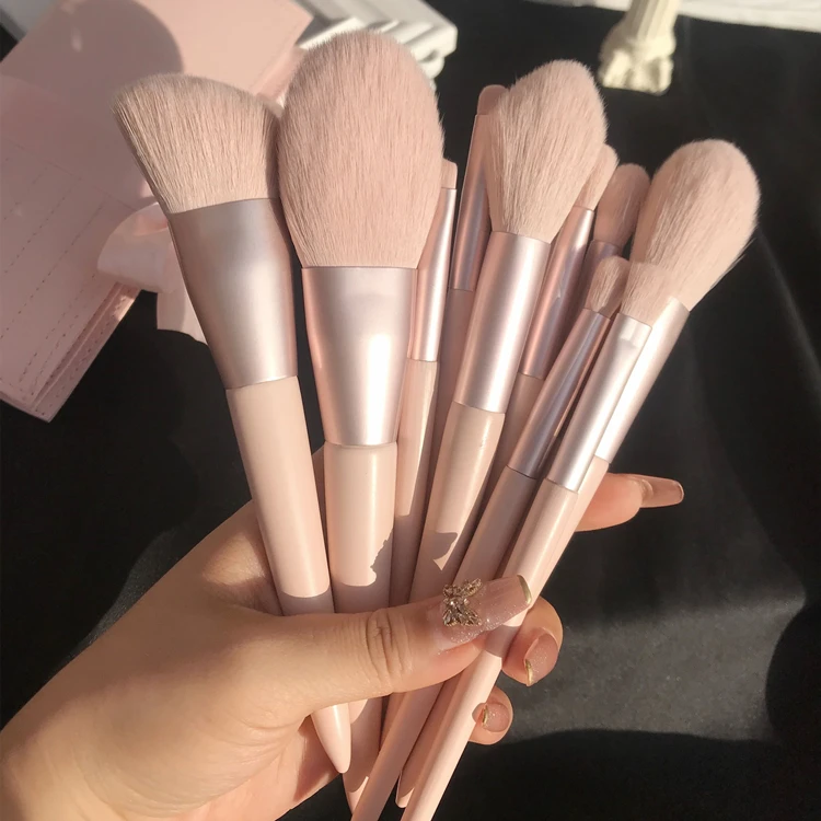 Wholesale Price Easy Operation Rainbow Set Cute Professional Private Label Cosmetic Custom Logo Black Makeup Brush Sets