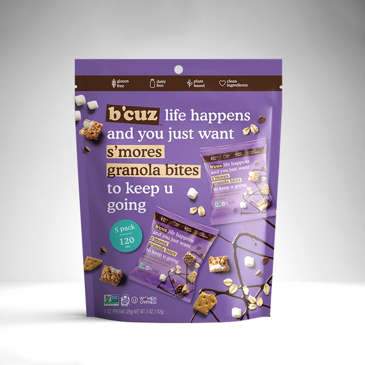 Custom Logo Plastic Dried Fruit Package Pouch Dry Food Packaging Snack Cashew Nut Bag