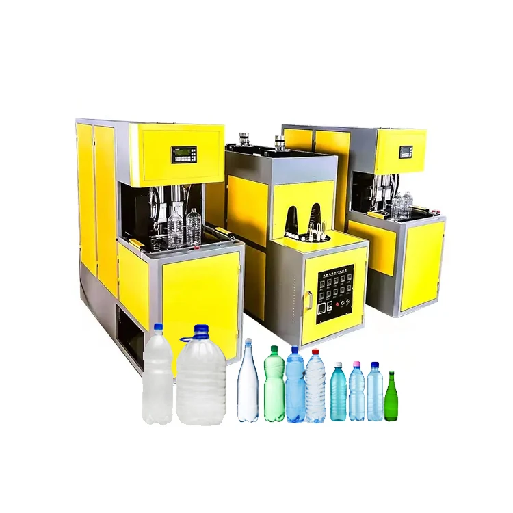 PET Bottle Blowing Machine 2 Cavity Plastic Bottle Blowing Machine Semi-Automatic Beverage Water Bottle Blow Molding Machine