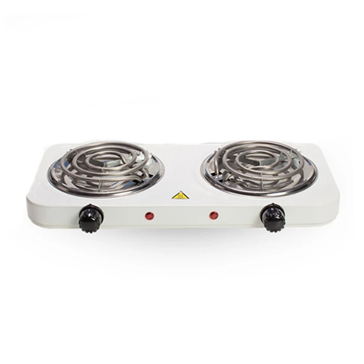 Mini Double Electric Hot Plate Stove Household Cooking Furnace Thermostat Hot Milk Cooker Travel Hot Plate 2000W