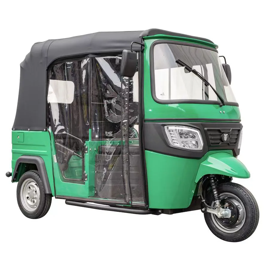 Hot Sale Fully Enclosed Bajaj Model Electric Tricycle Passenger Rickshaw Mobility Scooter Motorized for Passenger Use