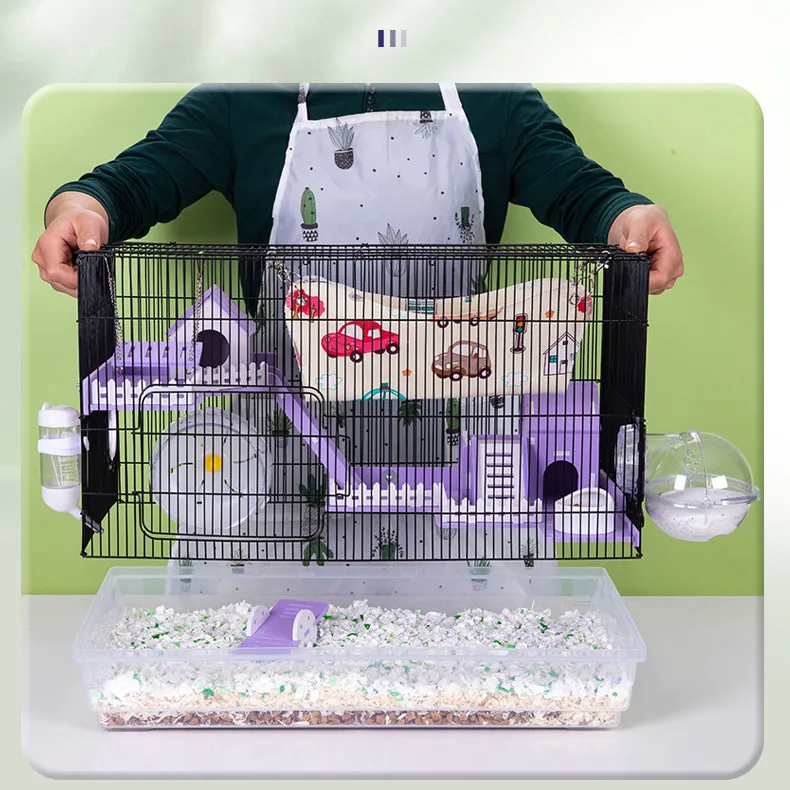 Two-Storey Luxury Villa Castle Hamster Cage Hamster Water Bottle 12pack Hamster Nest