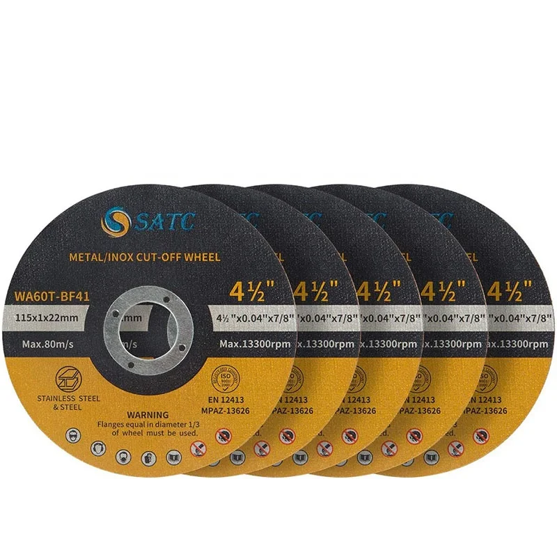 SATC  Aggressive Cutting Disc For Metal / Stainless Steel/INOX - 4-1/2 x .045 x 7/8-Inch