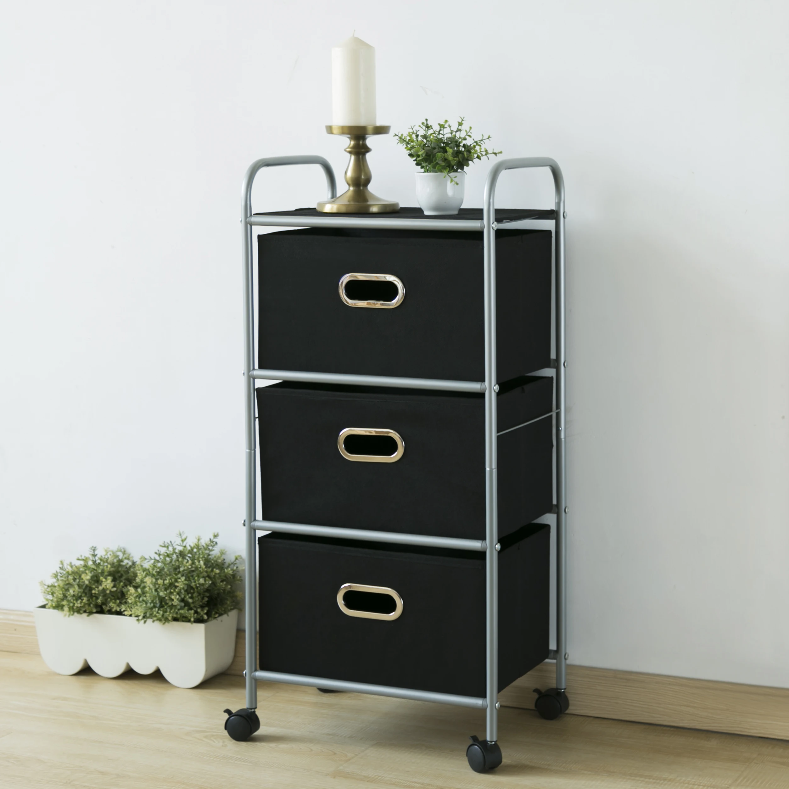 Оптовая продажа 3 яруса утилита металлопроката корзина для прачечной многофункциональная тележка одежда игрушки хранения Организатор ящик коробка