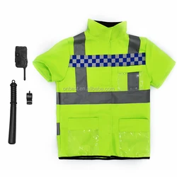 Wholesale Halloween Luminous Children Police Jacket Reflecting Jackets Costume For Kids