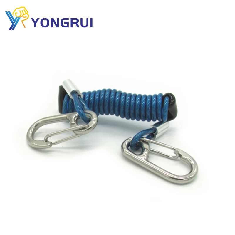 Custom Retractable Tool Lanyard Tether Security Cable Suspension Kit For Fishing