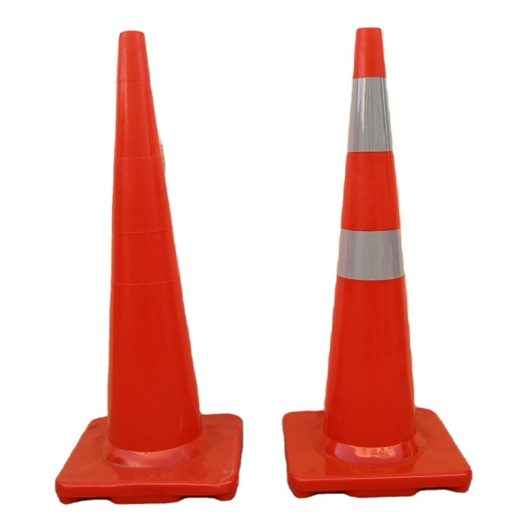 750mmm road barriers pvc orange safety cone traffic cone with reflective film sheeting collar