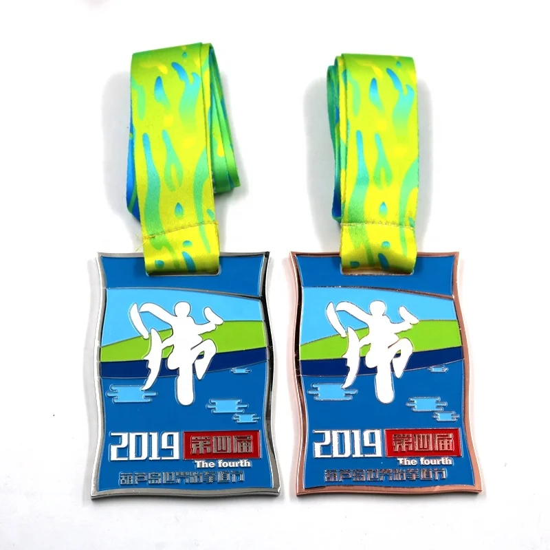 
2020 new design custom color soccer gold silver bronze sport metal medal 