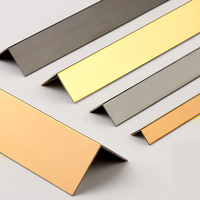 Aluminum Alloy V Shape Tile Edge Trim Wall Round Angle Corner Bead Guards Protector For External Wall Corner For Hotel Building