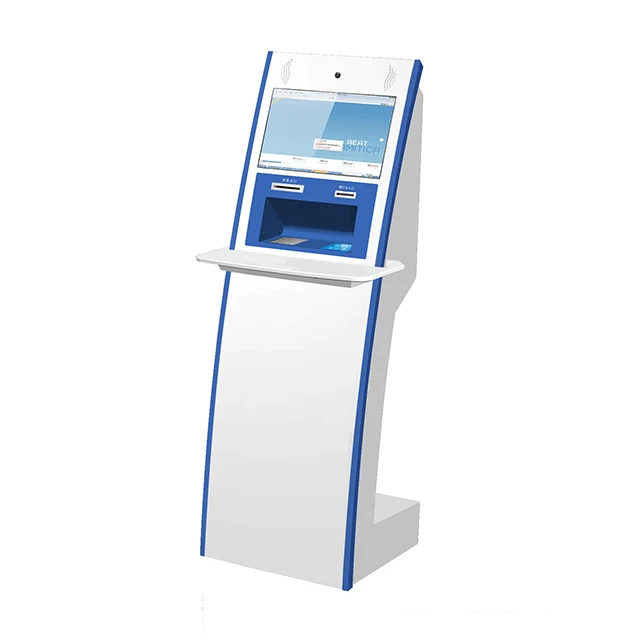 free standing self service touch screen EURO and USD currency exchange kiosk