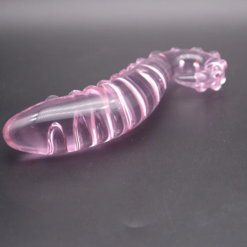 Crystal Tongue Dildo Vagina Massage Glass Women Masturbation Sex Toy For Couple Flirting Adult Sex Product