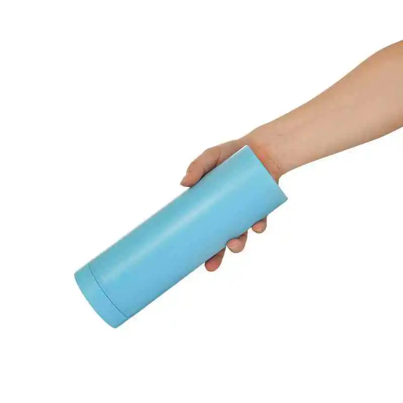 822-30 Custom 16oz home travel double layer plastic drinking straw cups cute