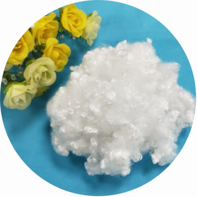 polyester fiber recycle hollow silicone 6dx64mm for wadding/ padding