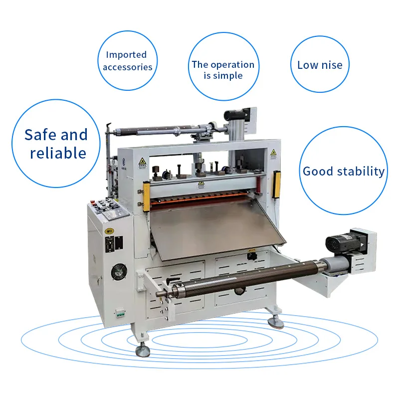 Multifunctional SJJQ - 800 coil cutting machine with slitting and laminating waste discharge and discharge all-in-one machine