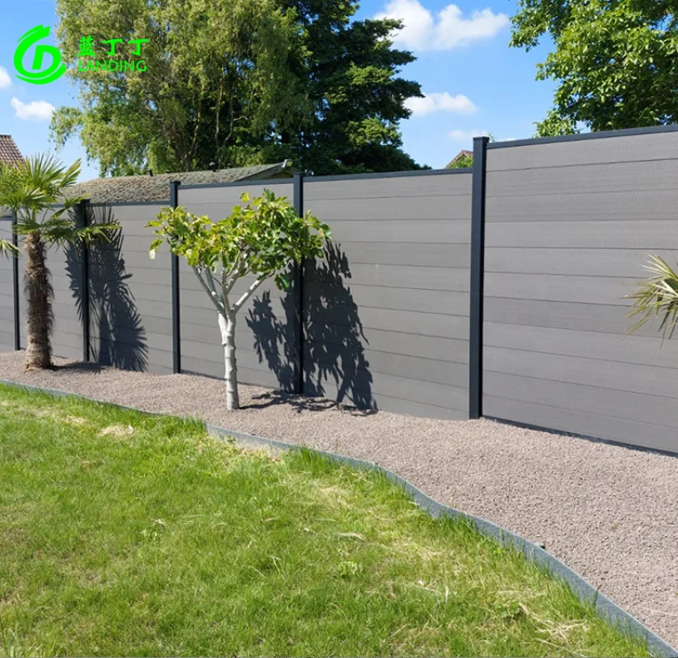 WPC PVC Cheap With Discount Vinyl Boundary Composite Fence Board wood for house