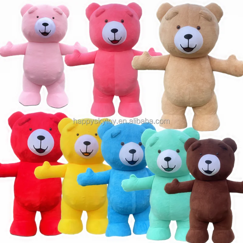 Hot Sale inflatable cartoon character mascot costume Custom Plush Soft Teddy Bear Mascot Costumes for  mascot costume for ad
