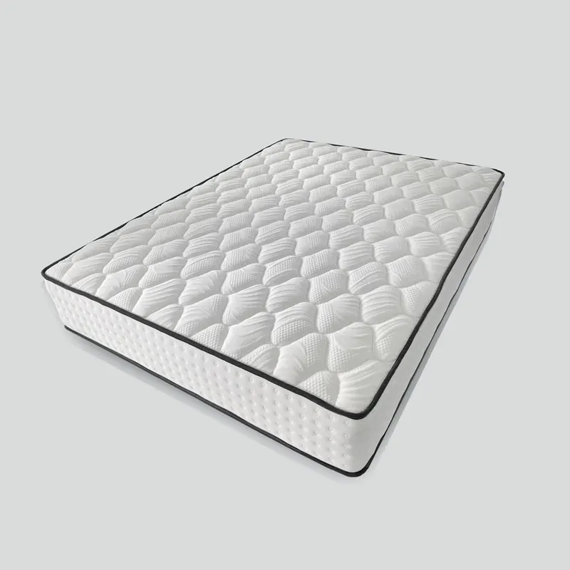 top sell luxury hotel bed queen king size top zone pocket coil spring hybrid bed mattress with memory foam compress roll in box