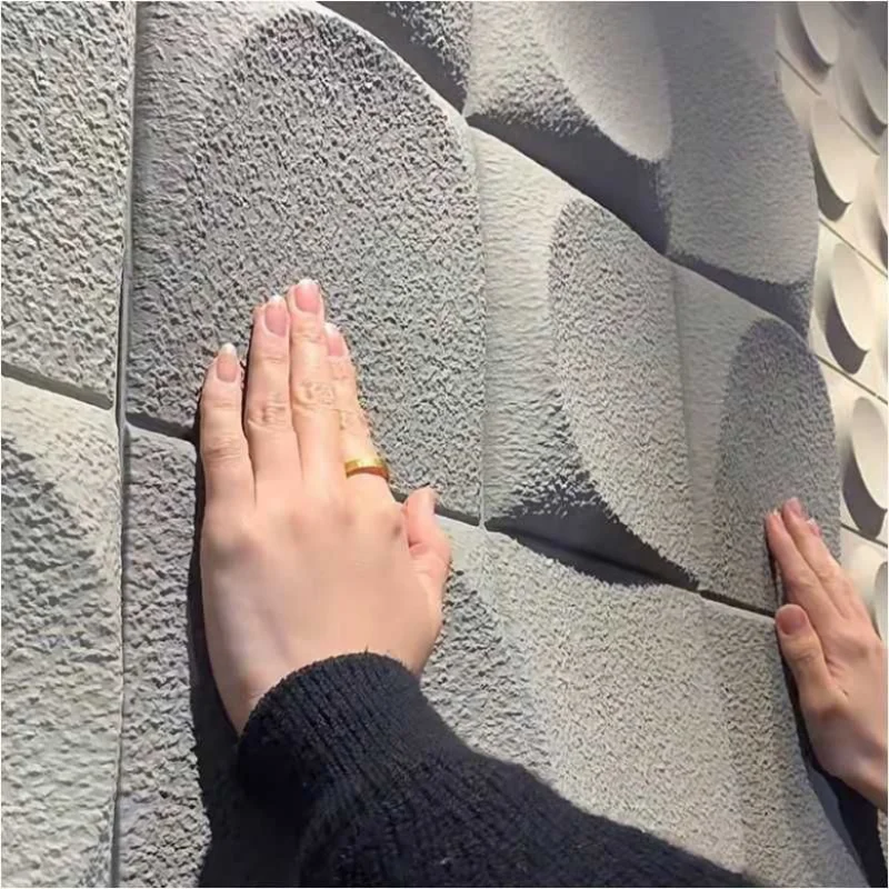 Home Decor pu veneer Abstract Wave Handmade Wood Painting 3D pu board high density Wall Art pu foam insulation board