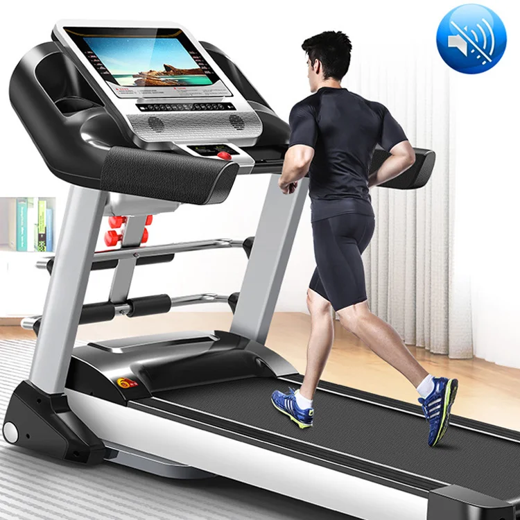 
Professional Gym Equipment Smart Motorized Led Screen Inverter Treadmill With Wifi 