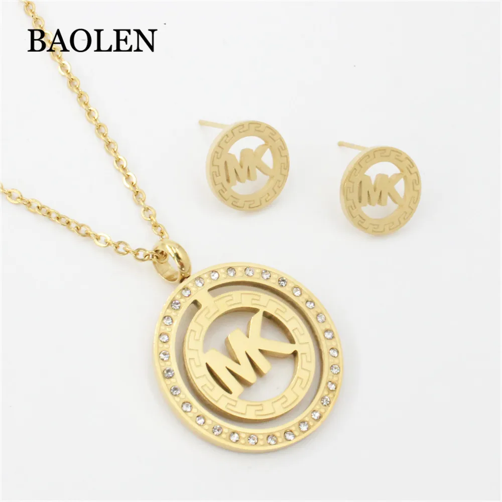 Оптовая продажа модный круглый набор ювелирных изделий ручной работы с американскими бриллиантами и кристаллами