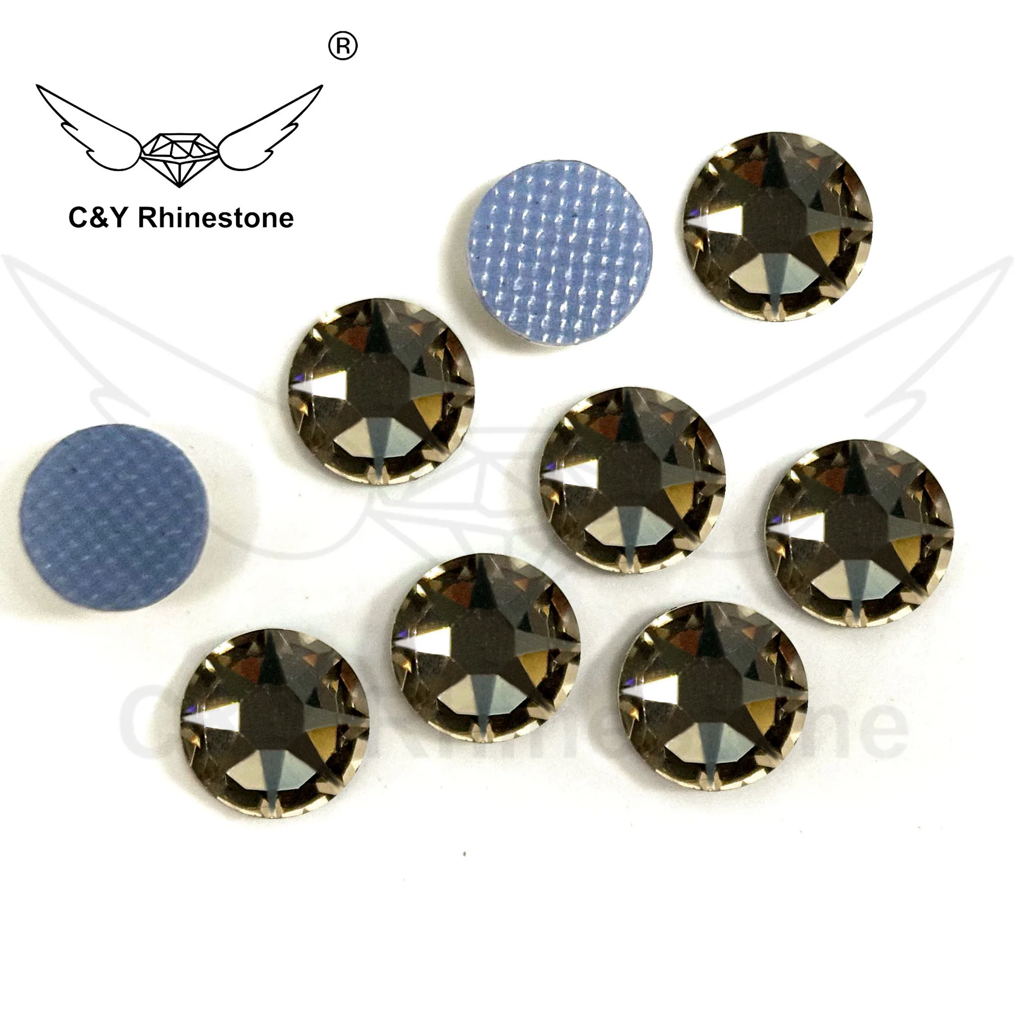 CY 2088 плоская задняя часть горячее исправление объемных кристаллов большие ногти со стразами спина Ab Роскошные Стразы 3 мм