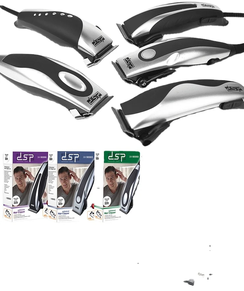 Электрическая машинка для стрижки волос, портативный триммер с регулируемыми лезвиями, легкая в эксплуатации