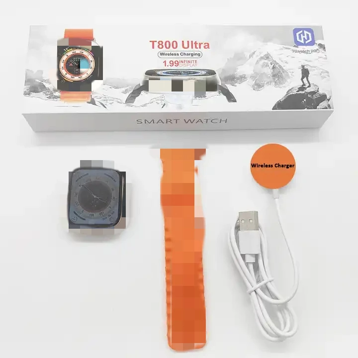 2023 New T800 Ultra Smart Watch 1.99 Inch Screen Rotating Dual Button Hiwatch Pro BT Call Heart Rate S8 IWO Smartwatch T800Ultra