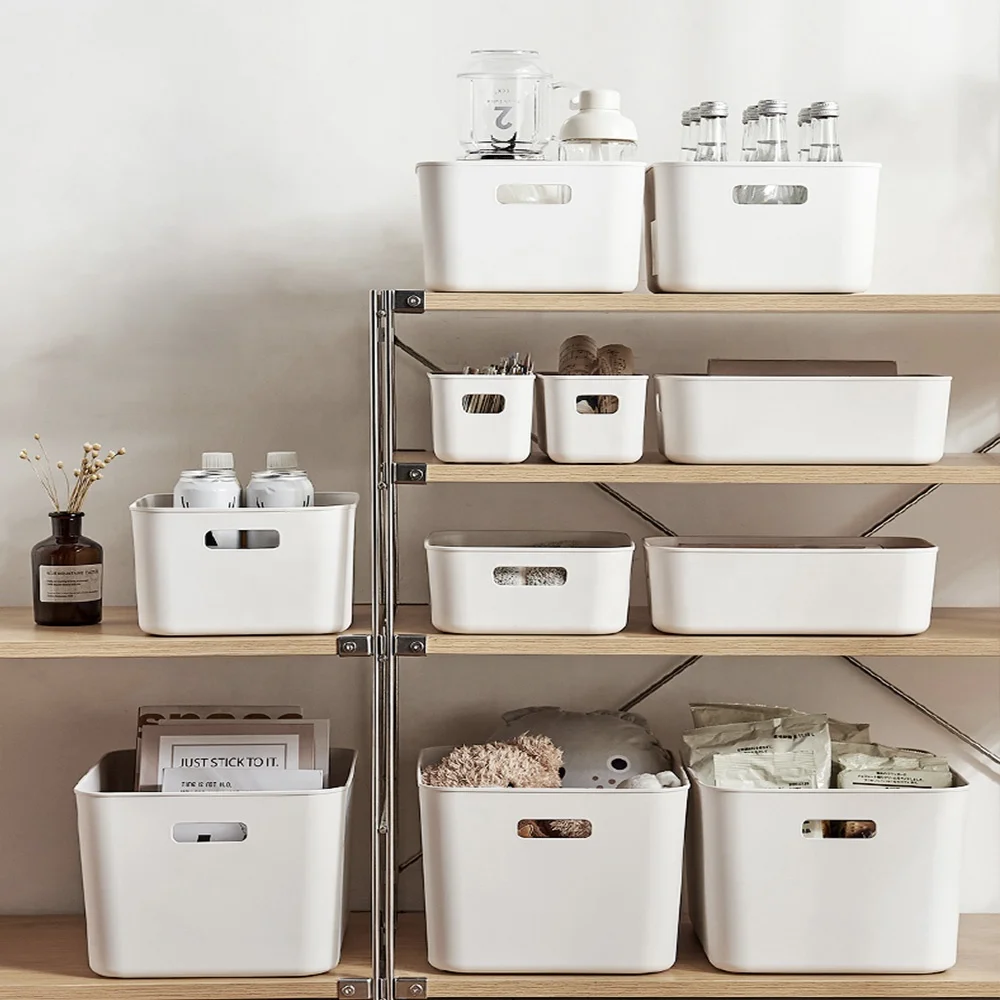 Amazon hot sale products open plastic storage box toy storage box home organization