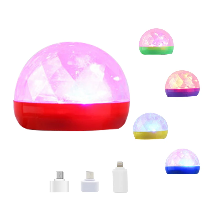 
Led Small Magic Ball for led stage light Party Sound Control Mini effect USB ball dj lights disco 