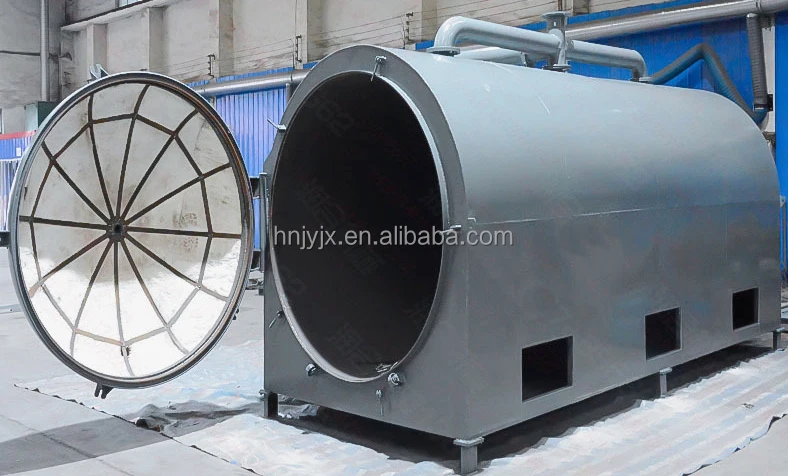 Wood charcoal briquette coconut shell bamboo carbonization furnace for sale biochar machine wood vinegar