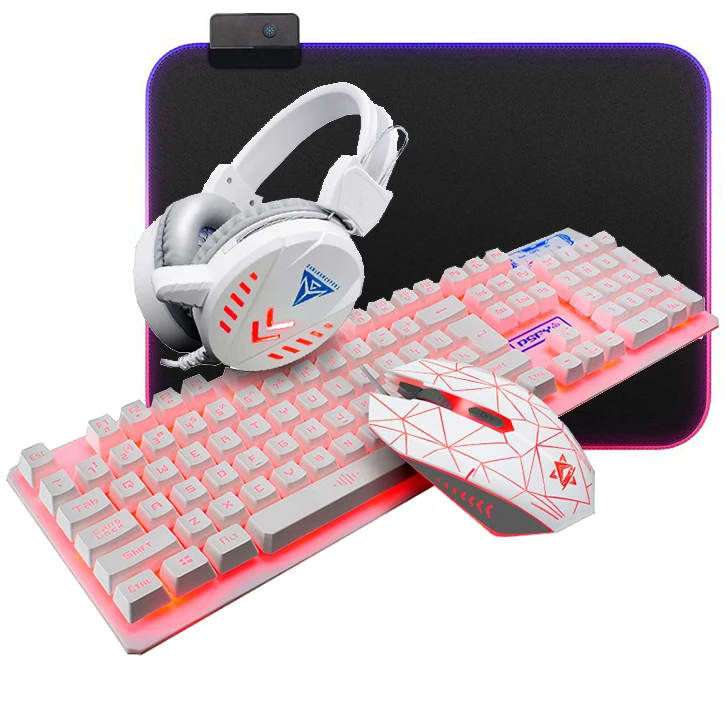  4 в 1 наивысшего качества поставщик Клавиатура teclado gamer печатающая головка Roland свет беспроводной механическая клавиатура игровое