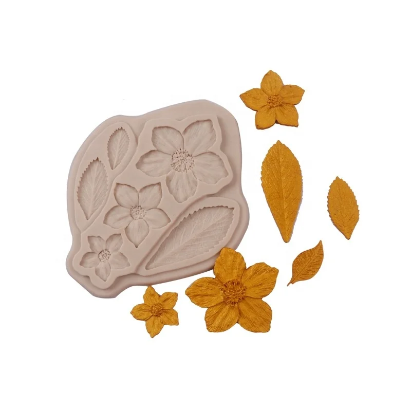 Flowers Baking Tools Silicone Mold Chocolate Fondant Cake Silicon Mold