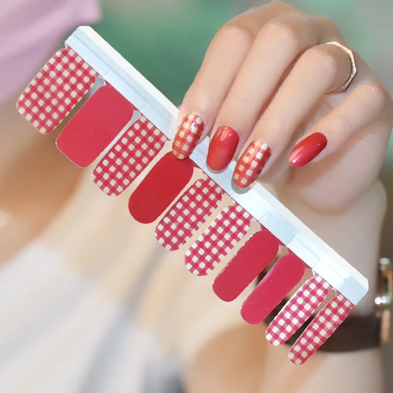 Mix flowers print 20 strips nail stickers nail wraps